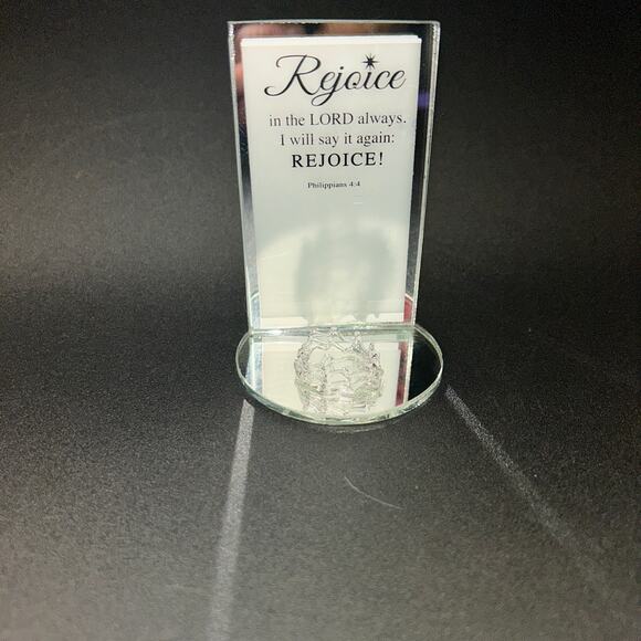 Vintage Religious Rejoice Philippians Ring Jewelry Holder - Picture 2 of 4